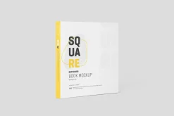 Square Softcover Book Mockup