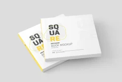Square Softcover Book Mockup