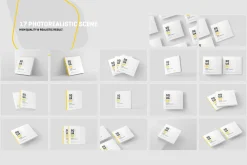 Square Softcover Book Mockup