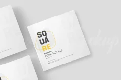 Square Softcover Book Mockup