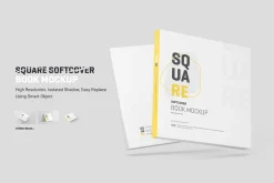 Square Softcover Book Mockup