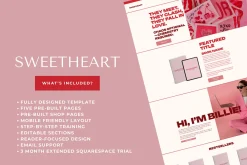 Squarespace Author Website Template