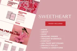 Squarespace Author Website Template