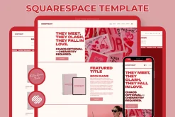 Squarespace Author Website Template