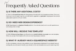 Squarespace Event Planner Website