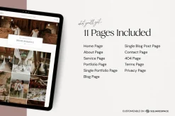 Squarespace Event Planner Website