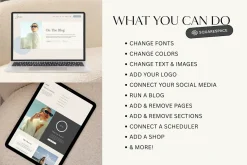 Squarespace Website Template Blue