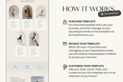 Squarespace Website Template Blue