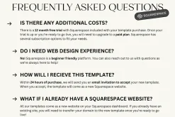 Squarespace Website Template Blue