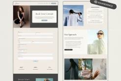 Squarespace Website Template Blue
