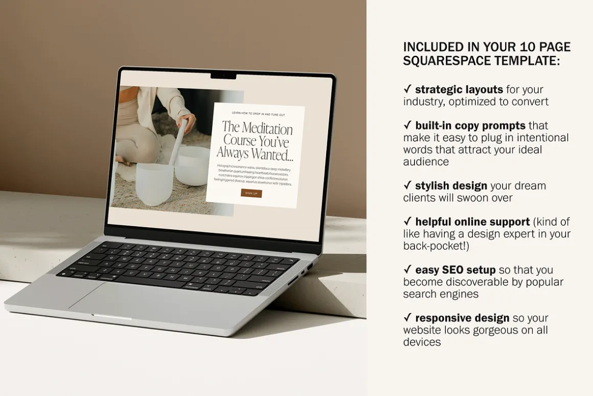 Squarespace Website Template