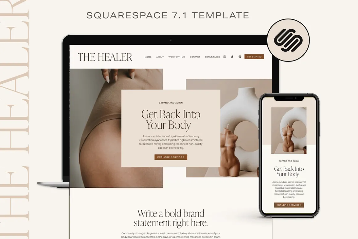 Squarespace Website Template
