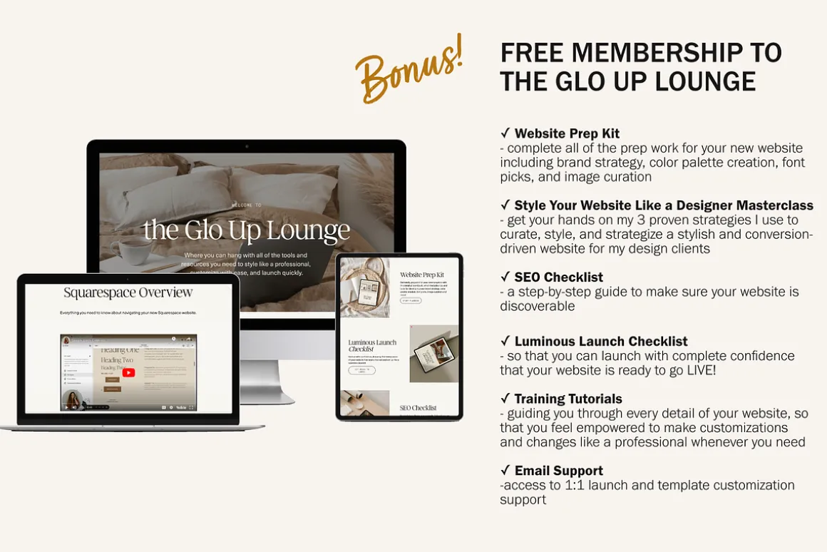 Squarespace Website Template