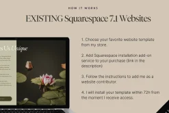 Squarespace Website Template Boho