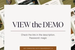Squarespace Website Template Boho