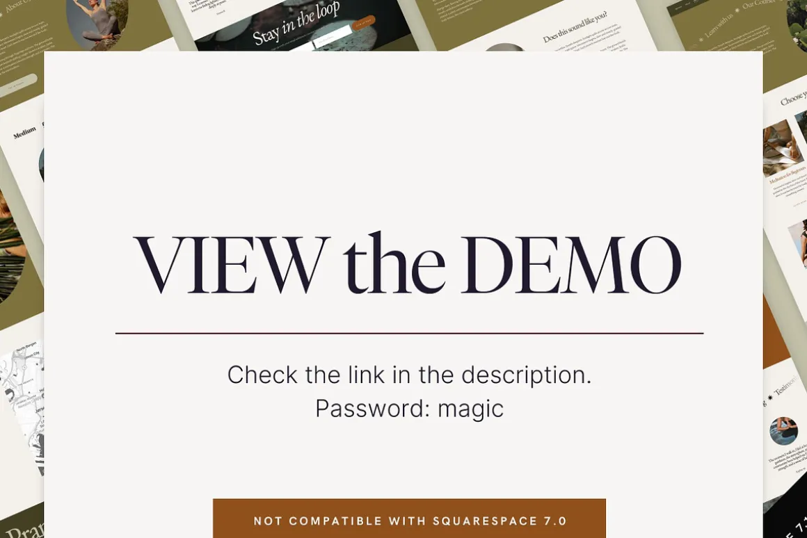 Squarespace Website Template Boho