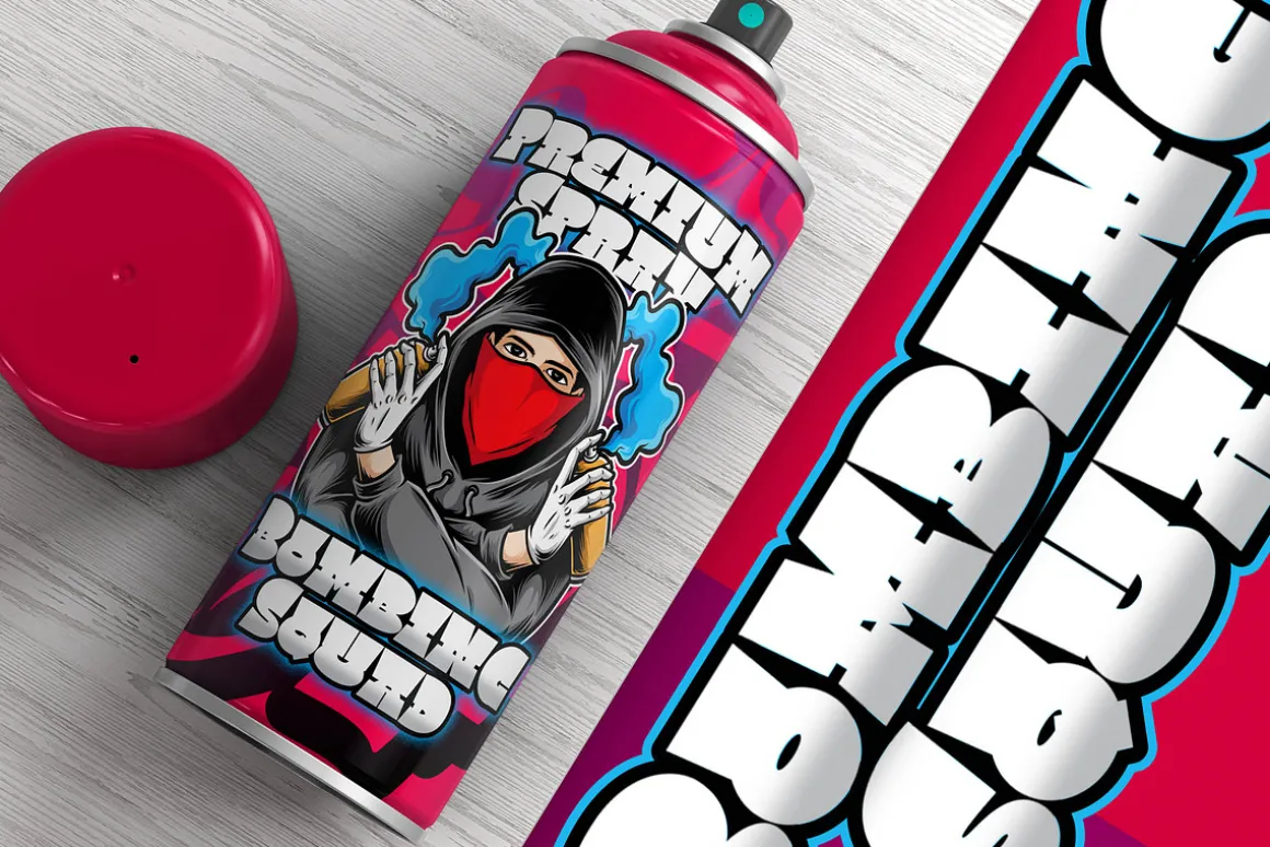 Square Spray Graffiti Font