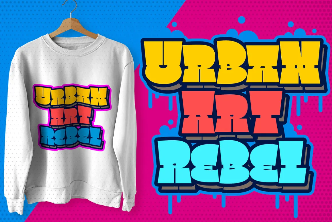 Square Spray Graffiti Font