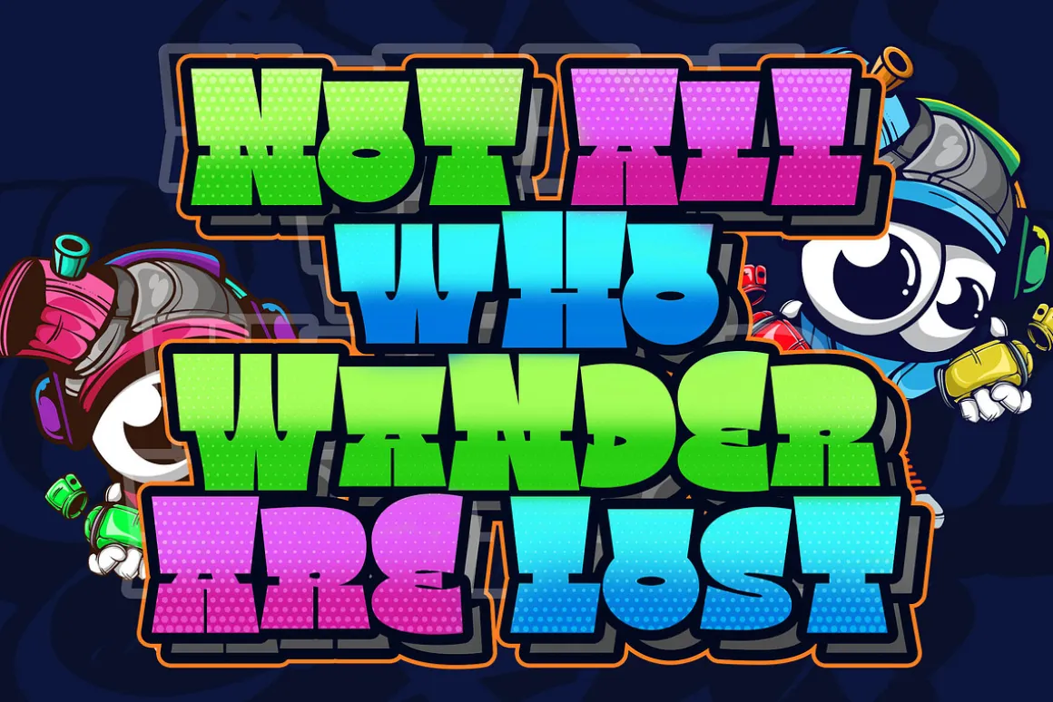 Square Spray Graffiti Font
