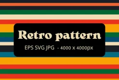 60s Retro striped pattern