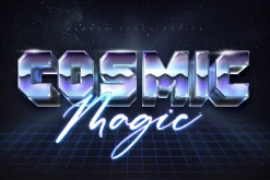 80s Retro Text Effects