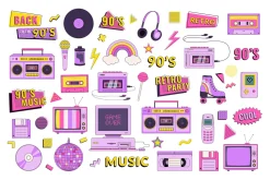 90s Retro vector illustration