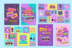 90s Retro vector illustration
