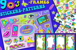 90s Style Stickers Pack + bonus