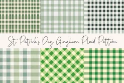 St. Patrick’s Day Gingham Plaid Patt