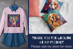 Stained Glass Dog Breed Art Vol 1