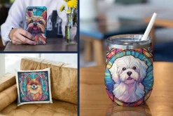 Stained Glass Dog Breed Art Vol 1