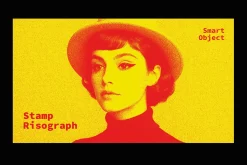 Stamp Risograph Photo Effect
