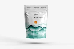Stand Up Zip Lock Pouch Mockup Set