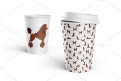 Standard poodle clipart