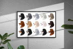 Standard poodle clipart