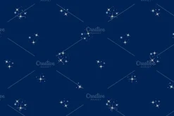 Starry sky seamless set