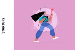 Startups flat vector illustrations