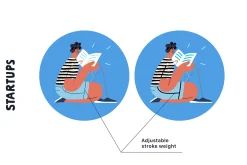 Startups flat vector illustrations