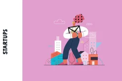 Startups flat vector illustrations
