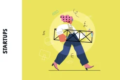 Startups flat vector illustrations