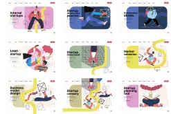 Startups flat vector illustrations