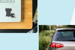 50 States Stickers | Black Designs