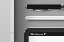 Stationery Mockup DL Envelope Tablet