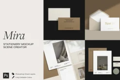 Stationery Mockup Scene Creator