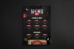 Steak Menu Flyer
