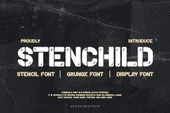 Stenchild - Stencil Font