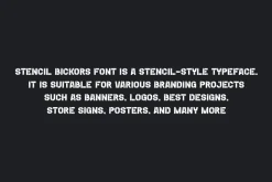 Stenchild - Stencil Font