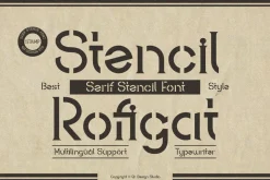 Stencil Rofigat - Typewriter Font