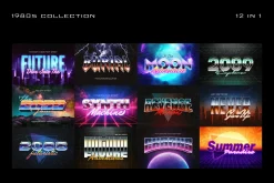 80s Text Effects Collection
