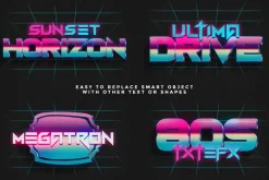 80s Text Effects Minibundle